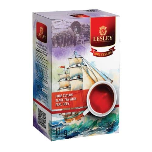 Чай листовий Lesliy Earl Grey Black Tea бергамот 100 г