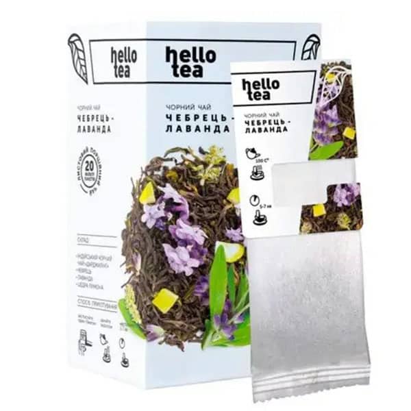 Чай пакетований Hello Tea Чебрець - Лаванда 20пак.