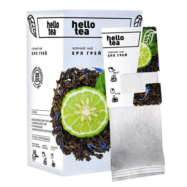 Чай пакетований Hello Tea Ерл Грей 20пак.