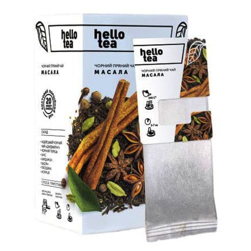 Чай пакетований Hello Tea Масала  20пак.