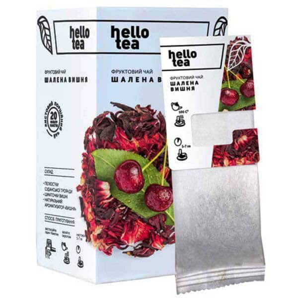 Чай пакетований Hello Tea Шалена Вишня20пак.