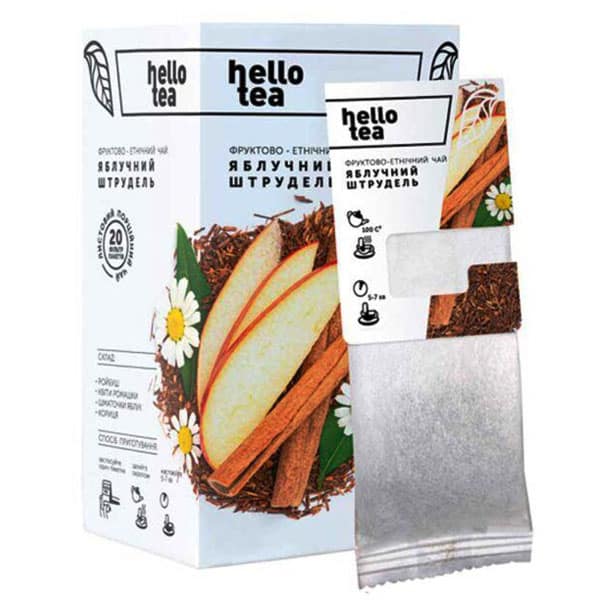 Чай пакетований Hello Tea Яблучний Штрудель20пак.