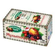 Чай пакетований Карпатський Мультифрукт 20 пакет.