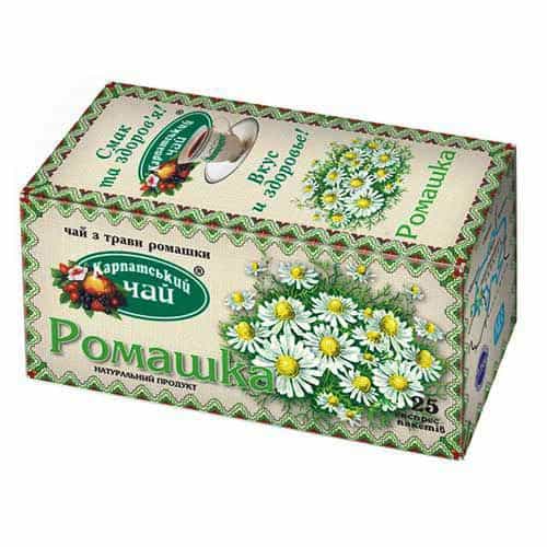 Чай пакетований Карпатський Ромашка 25пг