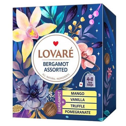 Чай пакетований Lovare Bergamot Assorted 32 пак.