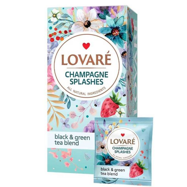 Чай пакетований Lovare Champagne Splashes 24 пак.
