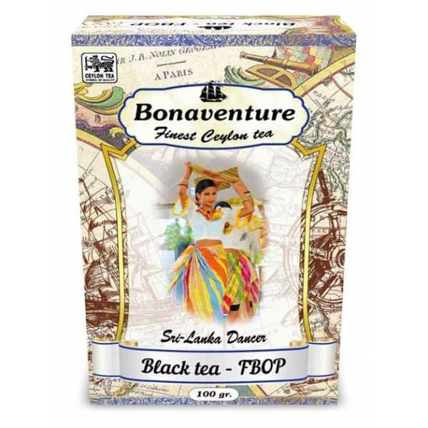 Чай розсипний Bonaventura Black Fbop середній лист 100 г