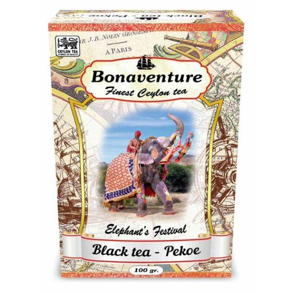 Чай розсипний Bonaventura Black Рекое середній лист 100 г