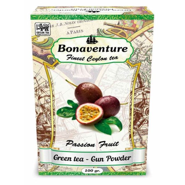 Чай розсипний Bonaventura Green Gun Powder скручений лист зелений 100 г