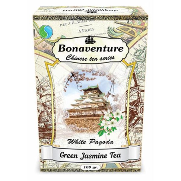 Чай розсипний Bonaventura Green Jasmine Gun Powder жасмін 100 г
