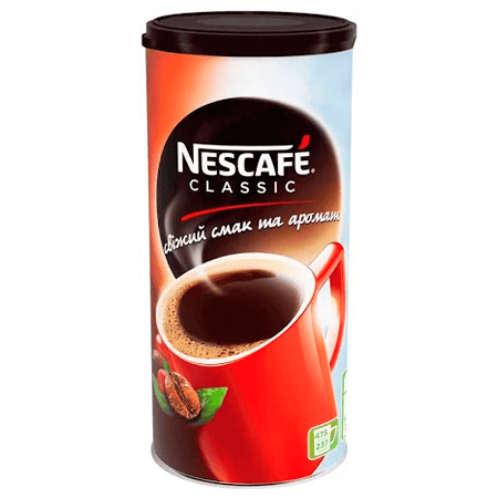 Кавова банка Nescafe Classic для приготування ароматного кави.