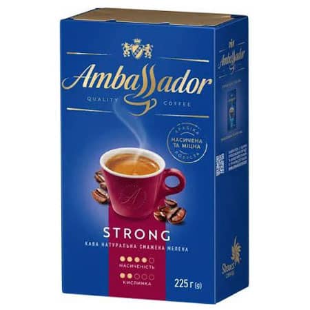 Кава мелена Ambassador Strong 225 г
