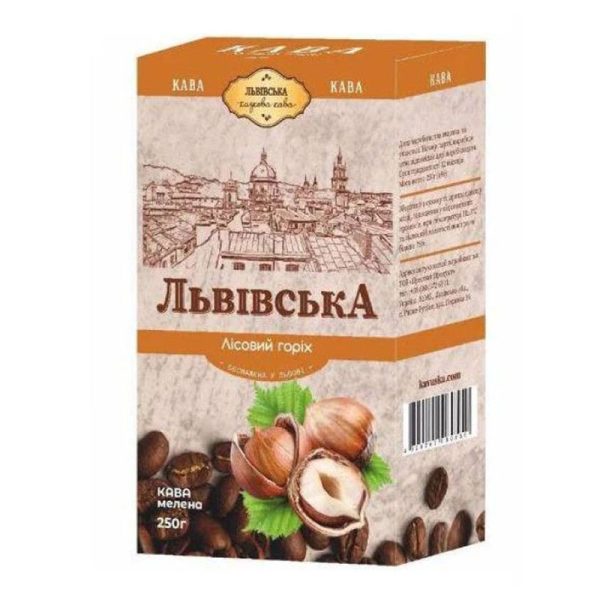 Кава мелена CaffeeFan Львівська Лісовий Горіх 250 г
