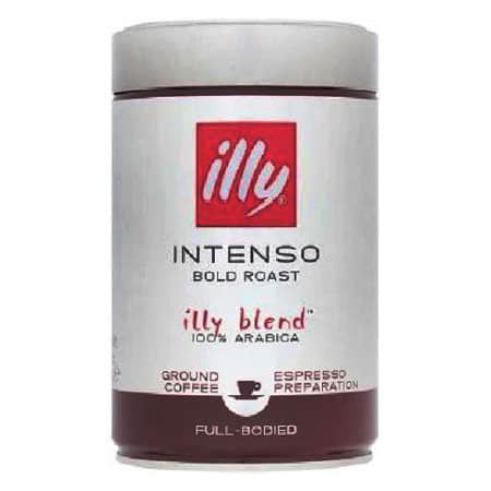 Італійський кавовий порошок illy Intenso для еспресо, молотий та арабіка.