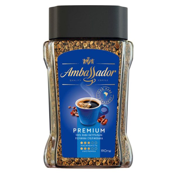 Кава розчинна Ambassador Premium 190 г