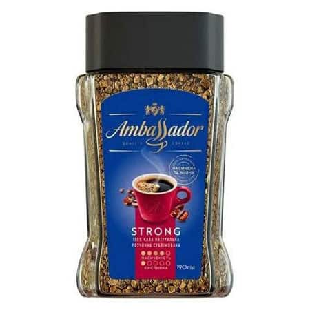 Кава розчинна Ambassador Strong 190 г