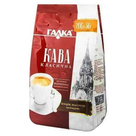 Кава розчинна Галка КласичнаЕко 250 г