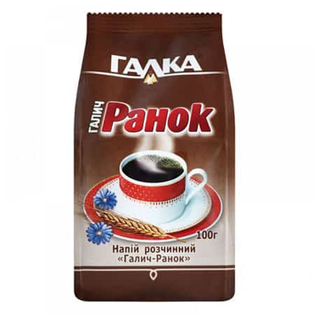 Кава розчинна Галка напій Галич-Ранок Еко 100 г