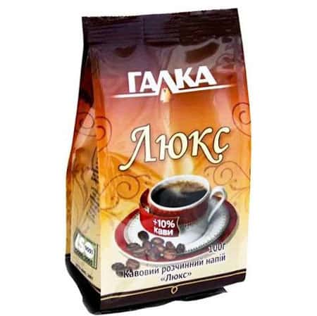 Кава розчинна Галка напій Люкс Еко 100 г