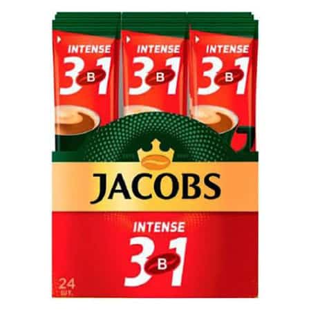 Інтенсивний кавовий розчин Jacobs 3В 24 пакетики.