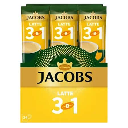 Молочний напій Jacobs Latte 3 в 1 для смачного кавового досвіду.