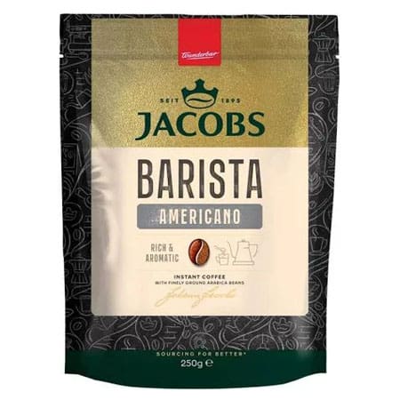 Кава розчинна Jacobs Бариста Americ. Eco 250 г
