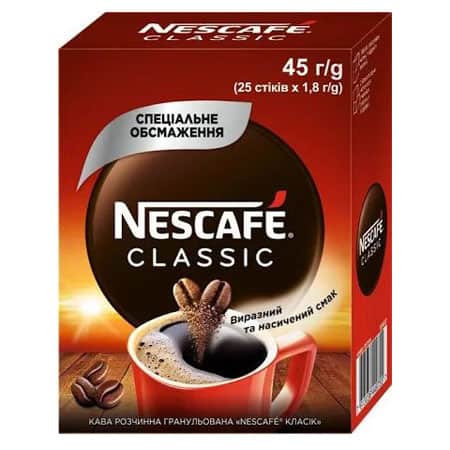Кава розчинна Nescafe Classic 25 стік.