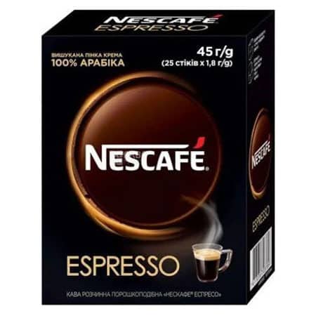 Кава розчинна Nescafe Еспрессо 25 стік.