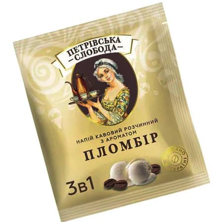 Кава розчинна Петровська Слобода 3в1 Пломбір 25шт