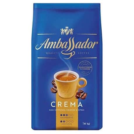 Кава в зернах Ambassador Crema 1 кг