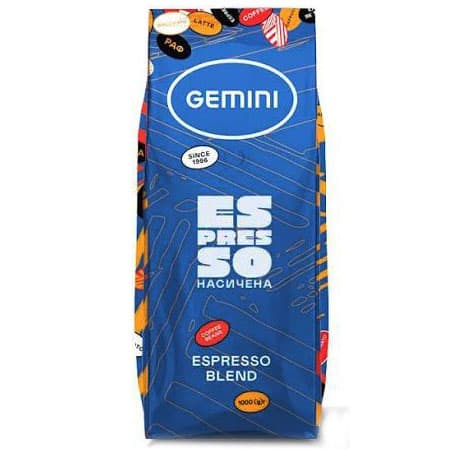 Кава в зернах Gemini Espresso Bar Синій 1 кг