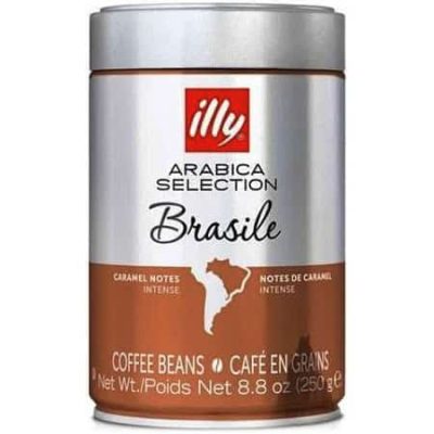 Мелена кава Illy Brasil для кавоварки, зернова кава високої якості.