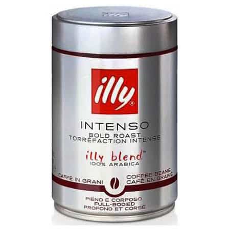 Олія для кави Illy Intenso, темний смажений арабіка, для кавових напоїв, у металевій банці.