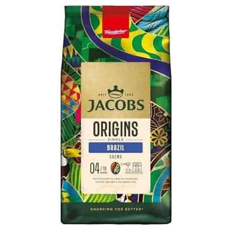 Зерна кави Jacob's Origins Brazil для еспресо та млинка, високоякісна кава для гурманів.