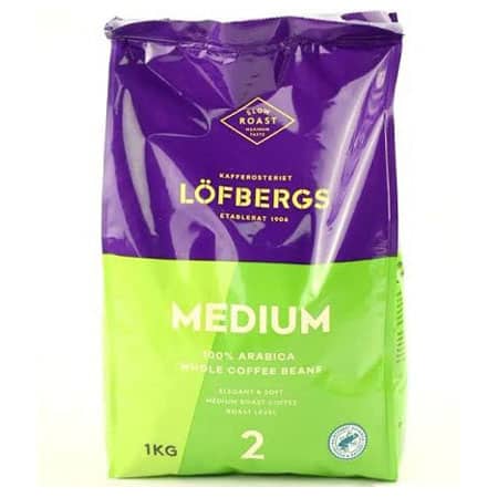 Кава в зернах Lofbergs Medium 1 кг