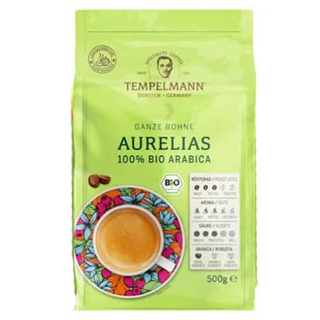 Кава в зернах Tempelmann Aurelias Bio 500 г