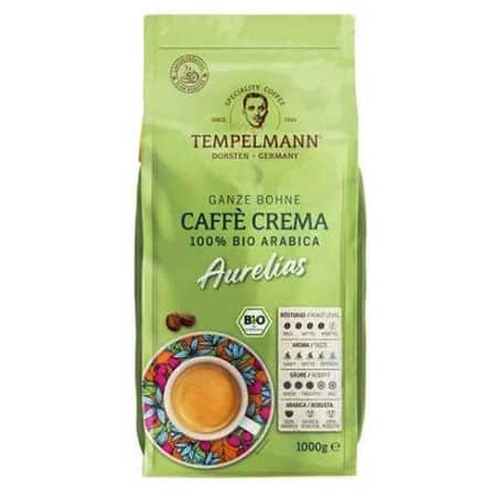 Кава в зернах Tempelmann Aurelias C.Crema 1 кг