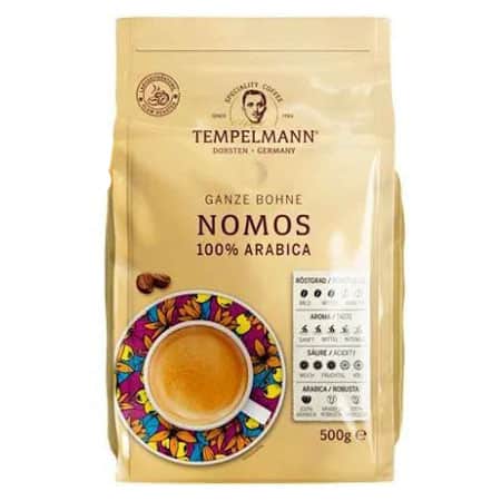 Кава в зернах Tempelmann Nomos С.Сrema 500 г