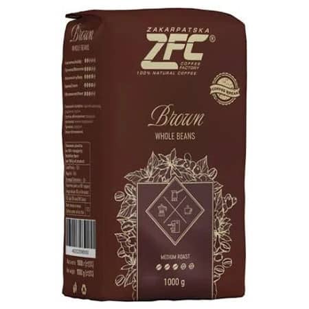 Кава в зернах ZFC Brown 1 кг