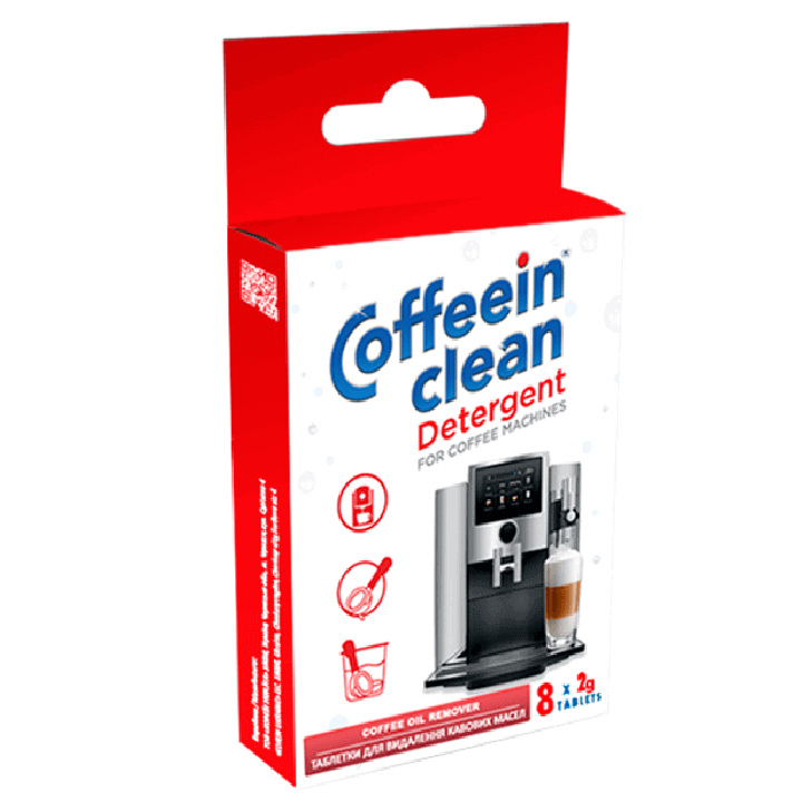 Очистник для кавомашин Coffeein clean, таблетки для видалення масла, накипу, забезпечують чистоту і довговічність гаджета.
